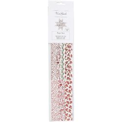 Paper Star Strips, L: 44+78 cm, W: 15+25 mm, dia. 6,5+11,5 cm, red, white, 48 strips/ 1 pack