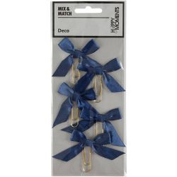 Metal Paperclips, size 40x70 mm, blue, 5 pc/ 1 pack