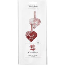 Woven Hearts, size 14,5x10 cm, 120 g, assorted colours, 8 set/ 1 pack