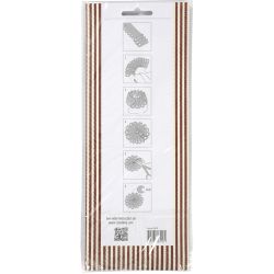 Paper Rosettes, dia. 8 cm, 160 g, 6 pc/ 1 pack