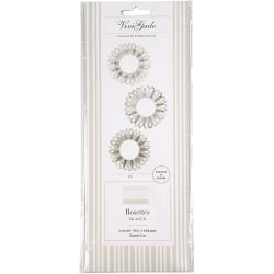Paper Rosettes, dia. 8 cm, 160 g, 6 pc/ 1 pack