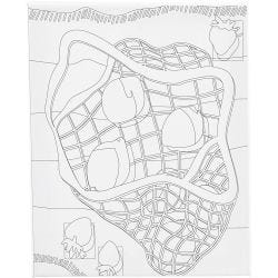 Colour-in Canvas, Citrus fruits , D. 1,6 cm, size 24x30 cm, 360 g, 1 pc
