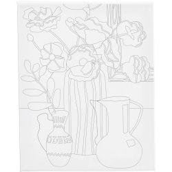 Colour-in Canvas, Floral still life, D. 1,6 cm, size 24x30 cm, 360 g, 1 pc