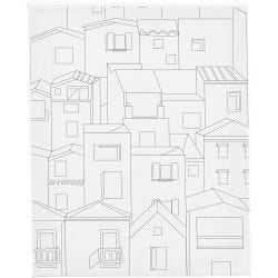 Colour-in Canvas, City, D. 1,6 cm, size 24x30 cm, 360 g, 1 pc