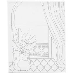 Colour-in Canvas, Window, D. 1,6 cm, size 24x30 cm, 360 g, 1 pc