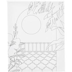 Colour-in Canvas, Sunny balcony , D. 1,6 cm, size 24x30 cm, 360 g, 1 pc