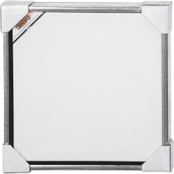 Canvas with Wooden Frame, size 40x40 cm, 360 g, antique silver, white, 1 pc