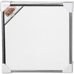 Canvas with Wooden Frame, size 50x50 cm, 360 g, antique silver, white, 1 pc