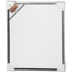 Canvas with Wooden Frame, size 50x60 cm, 360 g, antique silver, white, 1 pc