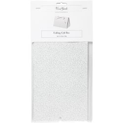 Folding gift box, dots, size 15x7x8 cm, 250 g, grey, 3 pc/ 1 pack