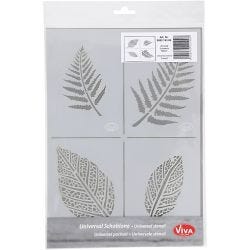 Stencil , leaves, A4, sheet 210x297 mm, 1 pc