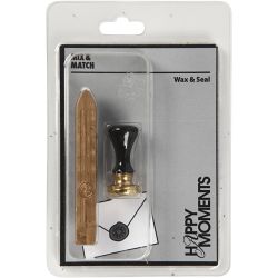 Wax Seal Set, dia. 17 mm, gold, 1 set