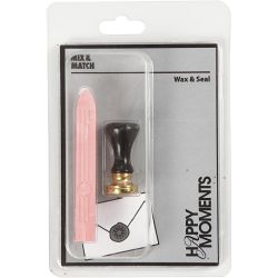 Wax Seal Set, dia. 17 mm, light red, 1 set