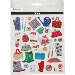 Stickers, garden life, sheet 15x16,5 cm, 1 sheet