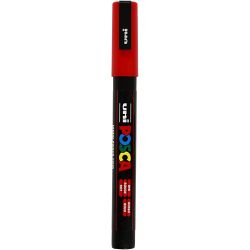 Posca Marker, no. PC-3M, line 0,9-1,3 mm, fine, red, 1 pc