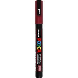 Posca Marker, no. PC-3M, line 0,9-1,3 mm, fine, red wine, 1 pc