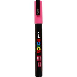 Posca Marker, no. PC-3M, line 0,9-1,3 mm, fine, pink, 1 pc