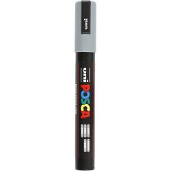 Posca Marker, no. PC-5M, line 2,5 mm, medium, grey, 1 pc