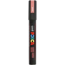 Posca Marker, no. PC-5M, line 2,5 mm, medium, metallic red, 1 pc