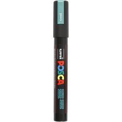 Posca Marker, no. PC-5M, line 2,5 mm, medium, metallic green, 1 pc