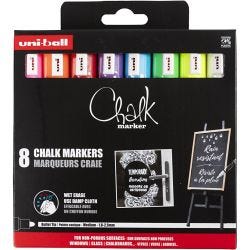 Chalk Pen, line 1,8-2,5 mm, 8 pc/ 1 pack