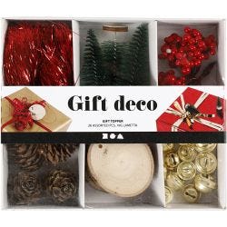 Gift decoration, old-fashioned, 6 asstd./ 1 pack