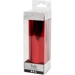 Deco Foil, W: 15,5 cm, thickness 0,02 mm, red, 50 cm/ 1 roll