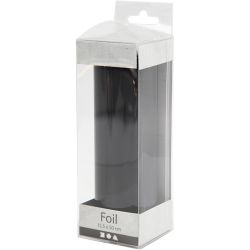 Deco Foil, W: 15,5 cm, thickness 0,02 mm, black, 50 cm/ 1 roll