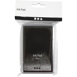 Ink Pad, H: 2 cm, size 9x6 cm, black, 1 pc