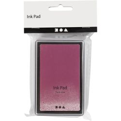 Ink Pad, H: 2 cm, size 9x6 cm, dark rose, 1 pc