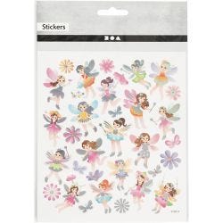 Stickers, fairy, sheet 15x16,5 cm, 1 sheet