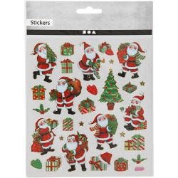 Stickers, traditional Christmas designs, 15x16,5 cm, 1 sheet