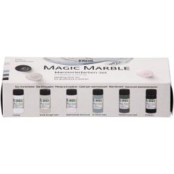 Magic Marble Paint, mute colours, 6x20 ml/ 1 pack