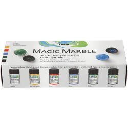 Magic Marble Paint, standard colours, 6x20 ml/ 1 pack