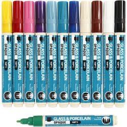 Glass and porcelain marker