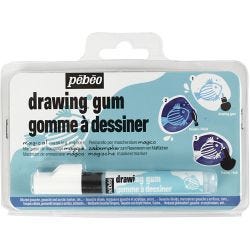 Tegnegummi, strek 4 mm, 1 stk.