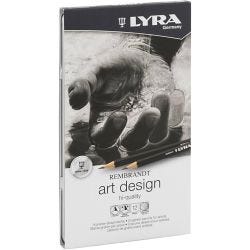 Art Design Drawing Pencils, B,2B,3B,4B,5B,6B,HB,H,2H,3H,4H,F, 12 pc/ 1 pack