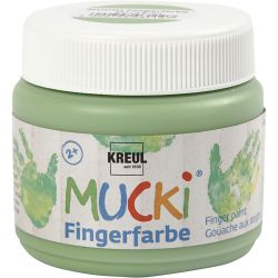 Mucki Finger Paint, green, 150 ml/ 1 tub