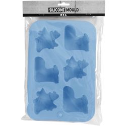 Silicone Mould, christmas stockings and bells, H: 2,5 cm, L: 6 cm, W: 7,5 cm, 12,5 ml, 1 pc