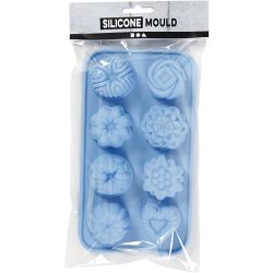 Silicone Mould, small cakes, H: 2,5 cm, L: 4 cm, W: 4,5 cm, 25 ml, 1 pc