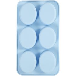 Silicone Mould, H: 2,4 cm, L: 7,7 cm, W: 6 cm, 6x100 ml, 1 pc