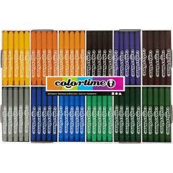 Colortime Markers, line 5 mm, additional colours, 12x24 pc/ 1 pack