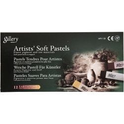 Gallery Soft Pastel Set, L: 6,5 cm, thickness 10 mm, brown harmony, 12 pc/ 1 pack