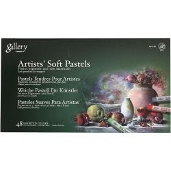 Gallery Soft Pastel Set, L: 6,5 cm, thickness 10 mm, assorted colours, 48 pc/ 1 pack