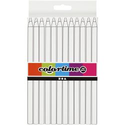 Colortime Colour Pencils, L: 17,45 cm, lead 5 mm, JUMBO, yellow, 12 pc/ 1 pack