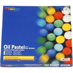 Mungyo Oil Pastel, L: 7 cm, thickness 11 mm, assorted colours, 24 pc/ 1 pack