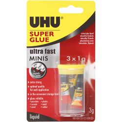 UHU Super, 3x1 g/ 1 pack