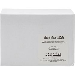 Glue Sticks Mini, L: 10 cm, dia. 7 mm, 200 pc/ 1 pack