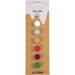Plus Color Craft Paint, christmas colours, 6x5ml/ 1 pack