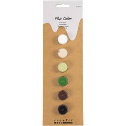 Plus Color Craft Paint, natural, 6x5ml/ 1 pack